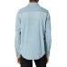  Men’s Long Sleeve, Denim Shirt, Solid Button Down, Medium