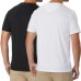  Men’s Liquid Touch Tee, 2-pack, Black, Large