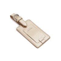 Campo Marzio Leather Luggage Tags, Gold