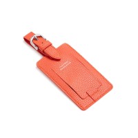 Campo Marzio Leather Luggage Tags, Orange
