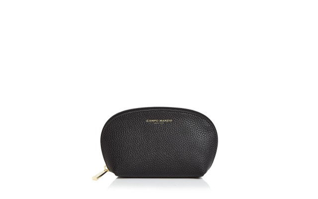  Small Faux Leather Cosmetic Cases, Charcoal