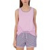  Ladies' 4-piece Pajama Set, Purple, XX-Large