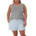  Ladies' 4-piece Pajama Set, Gray, Medium