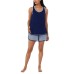  Ladies' 4-piece Pajama Set, Blue, X-Small