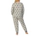 Character Ladies' 2-piece Lounge Set, Gray, Small