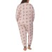 Character Ladies' 2-piece Lounge Set, Pink, 3X