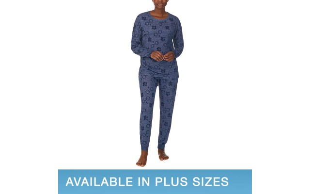 Character Ladies' 2-piece Lounge Set, Blue, 2X