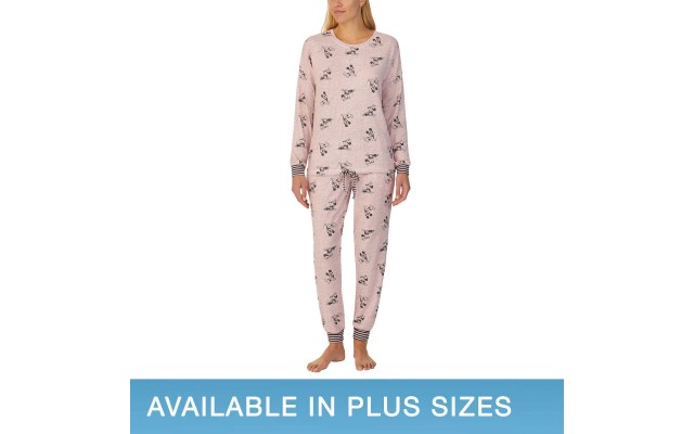 Character Ladies' 2-piece Lounge Set, Pink, 3X