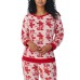 Character Ladies' Fleece 2-piece Pajama Set, Red, 2X