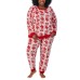 Character Ladies' Fleece 2-piece Pajama Set, Red, 2X