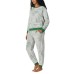 Character Ladies' Fleece 2-piece Pajama Set, Green, 3X