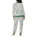 Character Ladies' Fleece 2-piece Pajama Set, Green, 3X