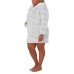 Character Ladies' Fleece Lounge Hoodie, Gray, Large