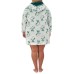 Character Ladies' Fleece Lounge Hoodie, Green, Large