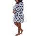 Character Ladies' Fleece Lounge Hoodie, Dark Blue, X-Small