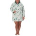 Character Ladies' Fleece Lounge Hoodie, Green, Large