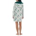 Character Ladies' Fleece Lounge Hoodie, Green, Large