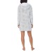 Character Ladies' Fleece Lounge Hoodie, Gray, Large
