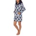 Character Ladies' Fleece Lounge Hoodie, Dark Blue, X-Small