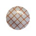 Check 10″ Plate Orange, Set Of 4-