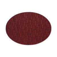 Chilewich Bamboo Oval Placemat (Cranberry,  14″ x 19.25″)