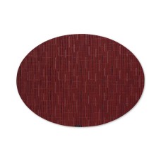 Chilewich Bamboo Oval Placemat (Cranberry,  14″ x 19.25″)