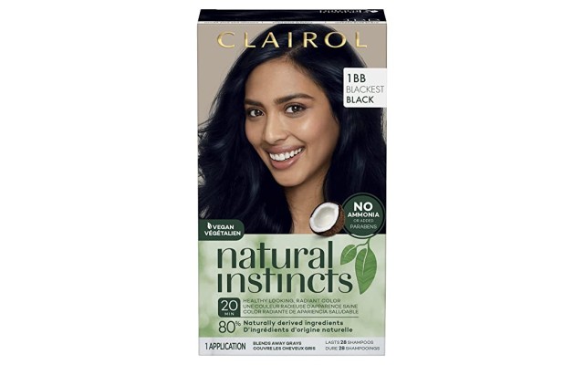, Natural Instincts Semi-Permanent Hair Dye, 1BB Deepest Blue Black Hair Color