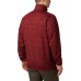  Men’s Full Zip Fleece, Red, XX-Large