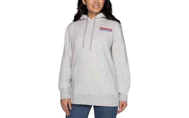 Costco Wholesale Unisex Logo Hoodie, Gray, Men's Large/Women's X-Large