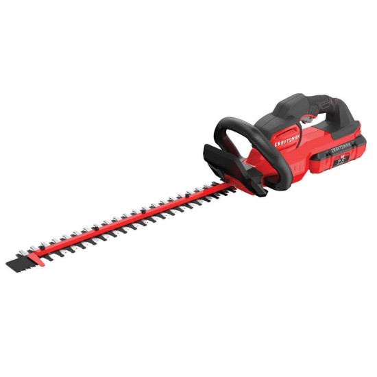  60V 24″ Hedge Trimmer & One 2.5AH 60V Batteries With Charger, Red