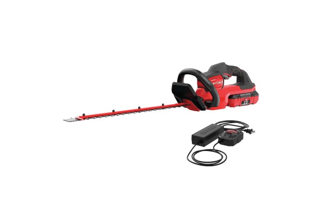  60V 24″ Hedge Trimmer & One 2.5AH 60V Batteries With Charger, Red