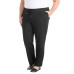  Ladies' Pull-On Pant with Drawstring, Black, 2X