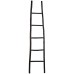 Decorative 5.9 ft. Blanket Ladder, Black