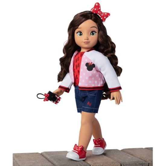 4ever 18″ Brunette Minnie Mouse Inspired Fashion Doll, Multicolor