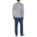  Men’s Top & Bottom Lounge Set, Gray, Large