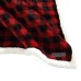  Plush Sherpa Fleece Throw, Red