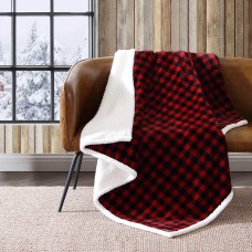 Eddie Bauer Plush Sherpa Fleece Throw