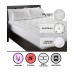  Home Exquisite Hotel Collection Fluffy Lofty 100% Cotton Plush Gel Fiber Filled Mattress Pad, King White
