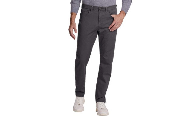  Men's Twill 5 Pocket Pant, Gray, 36 x 29