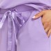  Ladies' French Terry 3-piece Lounge Set, Purple, Large