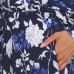  Ladies' Notch Collar 2-piece Pajama Set, Blue, 2X