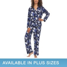 Flora Nikrooz Ladies' Notch Collar 2-piece Pajama Set