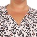  Ladies' Notch Collar 2-piece Pajama Set, Multi, X-Small