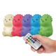  Dinosaur Duo Remote Control Multicolor Changing LED Silicone Night Light