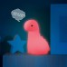  Dinosaur Duo Remote Control Multicolor Changing LED Silicone Night Light