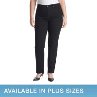 Gloria Vanderbilt Ladies' Amanda Stretch Denim Jean, Black, 8 Tall