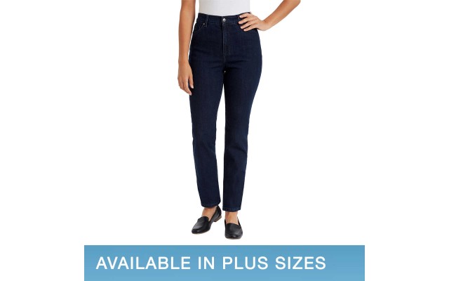  Ladies' Amanda Stretch Denim Jean, Dark Blue, 20W Average