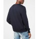  Mens Denim Graphic Sweatshirt (Blue, XL)