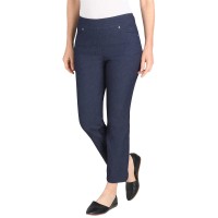 Hilary Radley Ladies' Pull-on Ankle Pant, Blue, Small
