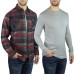  Men’s Flannel + Thermal, 2-pack, Gray, 3X-Large